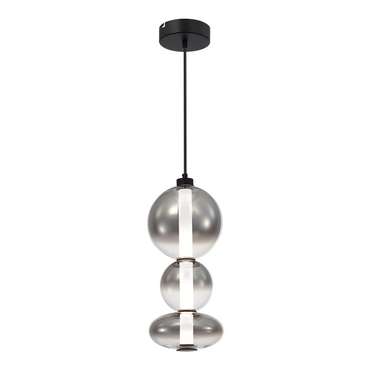 Светильник подвесной ST-Luce Черный/Дымчато-Серый LED 1*24W 3000K PERLINA
