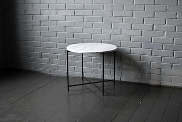 Кофейный стол Marble бело-серого цвета