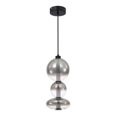 Светильник подвесной ST-Luce Черный/Дымчато-Серый LED 1*24W 3000K PERLINA