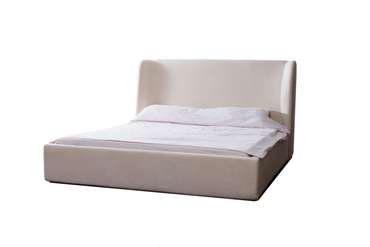 Кровать Margot 200х200 с подъёмным механизмом светло-бежевого цвета
