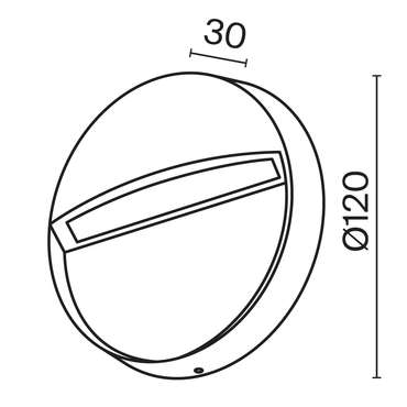 Подсветка для лестниц Outdoor O046SL-L3W3K Mane Outdoor