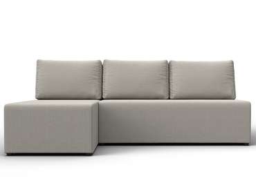 Угловой диван-кровать Поло бежевого цвета левый