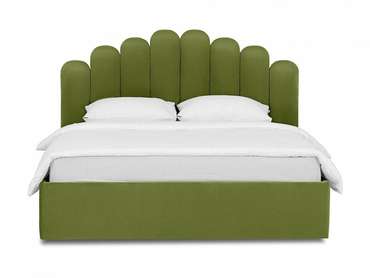 Кровать Queen Sharlotta 160х200 зеленого цвета с подъемным механизмом