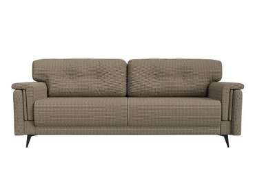 Прямой диван-кровать Оксфорд бежево-коричневого цвета