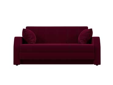 Прямой диван-кровать Малютка красного цвета