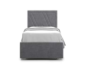 Кровать Premium Milana 2 90х200 серого цвета с подъемным механизмом
