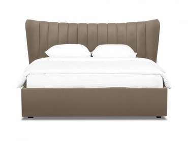 Кровать Queen Agata Lux 160х200 серо-коричневого цвета