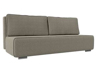 Прямой диван-кровать Уно серо-бежевого цвета