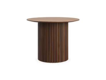 Стол журнальный Mono Stripe D50 темно-коричневого цвета 