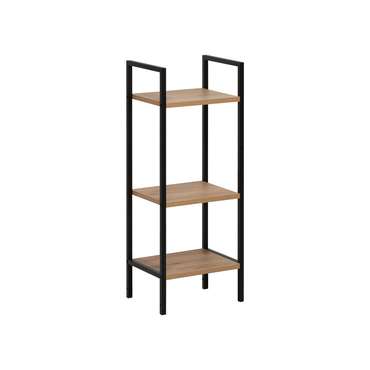 Стеллаж Стилвуд 13 черно-бежевого цвета