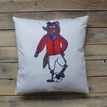 Подушка Voorf the Wolf из 100% хлопока