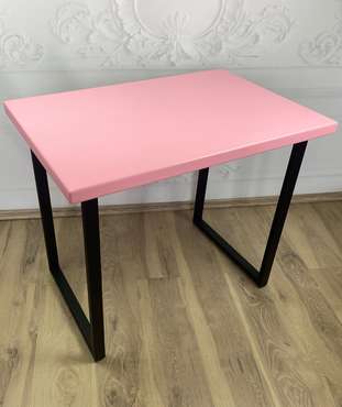 Стол обеденный Loft 100х60 черно-розового цвета