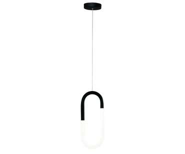 Подвесной светодиодный светильник Канто бело-черного цвета