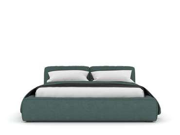 Кровать Ольборг Box High 160х200 серо-зеленого цвета с подъемным механизмом