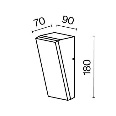 Настенный светильник (бра) Outdoor O436WL-L10GF3K1 Brick Outdoor