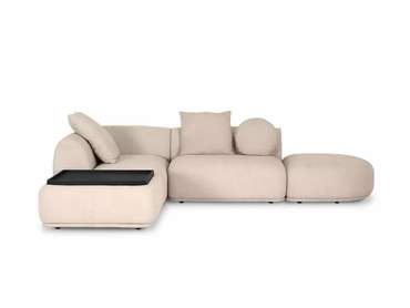 Угловой модульный диван Fabro М бежевого цвета