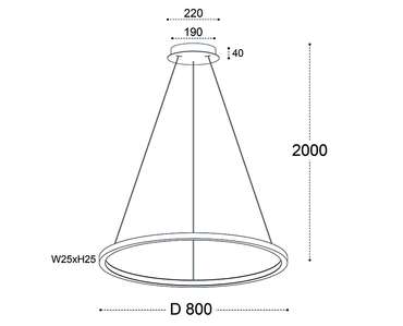 Подвесная люстра IT013-6028 black 3000K (алюминий, цвет черный)