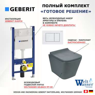 Комплект 3 в 1 инсталляция Duofix