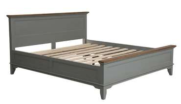 Кровать Директория 160х200 серого цвета