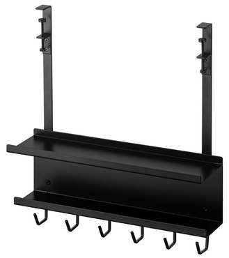 Подвесной органайзер для проводов и техники Tower черного цвета