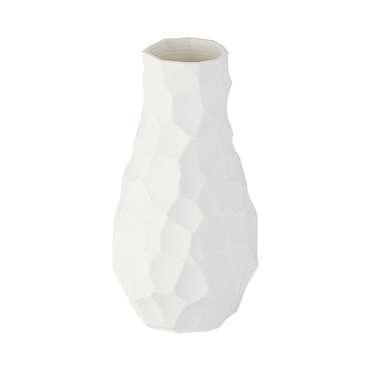 Ваза для сухоцветов Printed Art Stone белого цвета