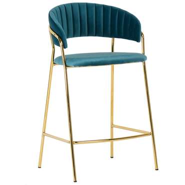 Полубарный стул Turin бирюзового цвета