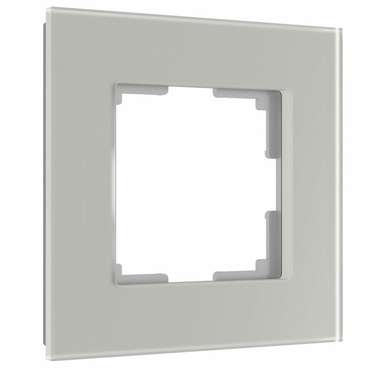 Рамка из стекла на 1 пост Senso дымчатый soft-touch W0013117