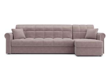 Угловой диван-кровать Палермо 1.4 коричневого цвета
