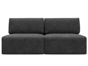Модульный дивaн-кровать Лига-060 темно-серого цвета
