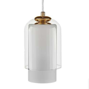 Подвесной светильник Ideas c двойным плафоном белого цвета