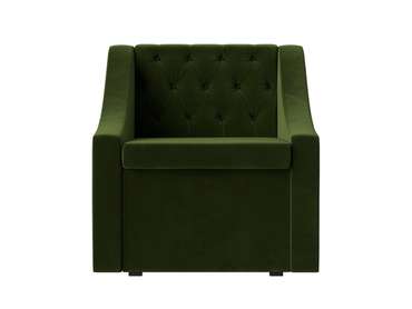 Кресло Мерлин зеленого цвета с ящиком
