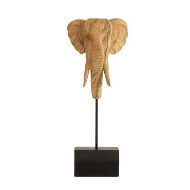 Декоративная фигура слона Шанти Чхах бежевого цвета