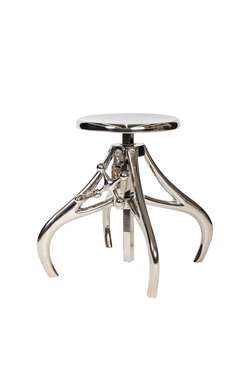 Кофейный столик Лофт серебряного цвета