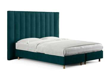 Кровать Barbara 180х200 изумрудного цвета с двумя основаниями