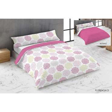 Комплект чехлов для одеяла Hosteline FLORENCIA Pink 180 кровать 3 Предметы