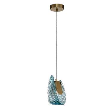 Подвесной светильник Fless бронзово-голубого цвета