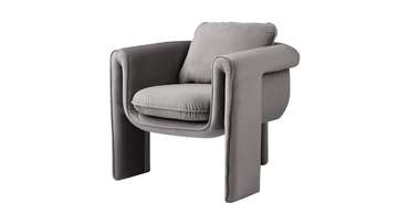 Кресло Whooper серого цвета