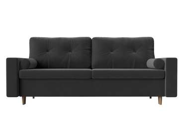 Прямой диван-кровать Белфаст серого цвета (тик-так)