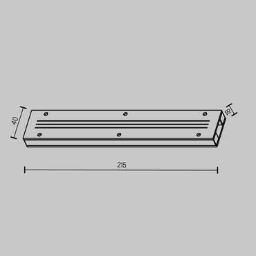 Комплектующие для трековой системы Technical TRA160TCC-S Accessories for tracks Elasity Гибкая трековая система ELASITY