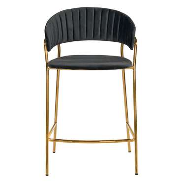 Полубарный стул Turin черно-золотого цвета