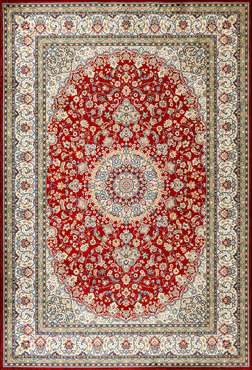 Ковер Silk shakira 160x230 красно-бежевого цвета