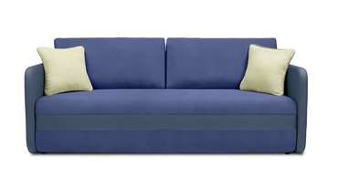 Прямой диван-кровать Гордон Лайт синего цвета