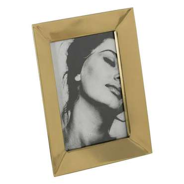 Фоторамка Позолоченный Нержавеющая сталь Стеклянный 19 x 24 cm