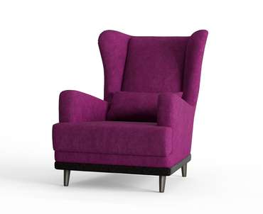 Кресло Грэмми в обивке из вельвета фиолетового цвета
