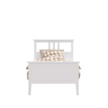 Кровать Мира 90х200 белого цвета с основанием