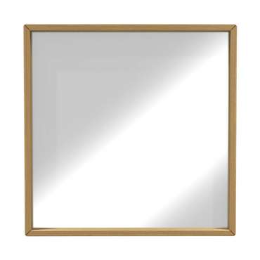 Настенное зеркало Аура 71х71 светло-коричневого цвета
