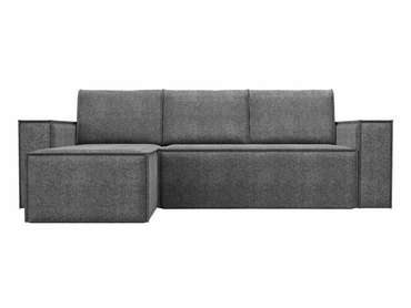 Угловой диван-кровать Куба серого цвета левый угол