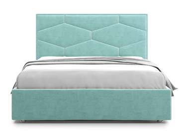 Кровать Premium Milana 4 180х200 бирюзового цвета с подъемным механизмом