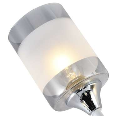 Потолочная люстра 01354-0.3-06 WH+CR (стекло, цвет белый)