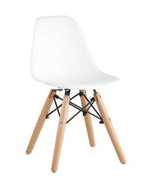 Детский стул Dsw Eames белого цвета